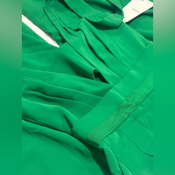 ME+EM Green 2-In-1 Wide-Leg Jumpsuit + Bandeau in Modern Crepe NWT - Picture 10 of 10